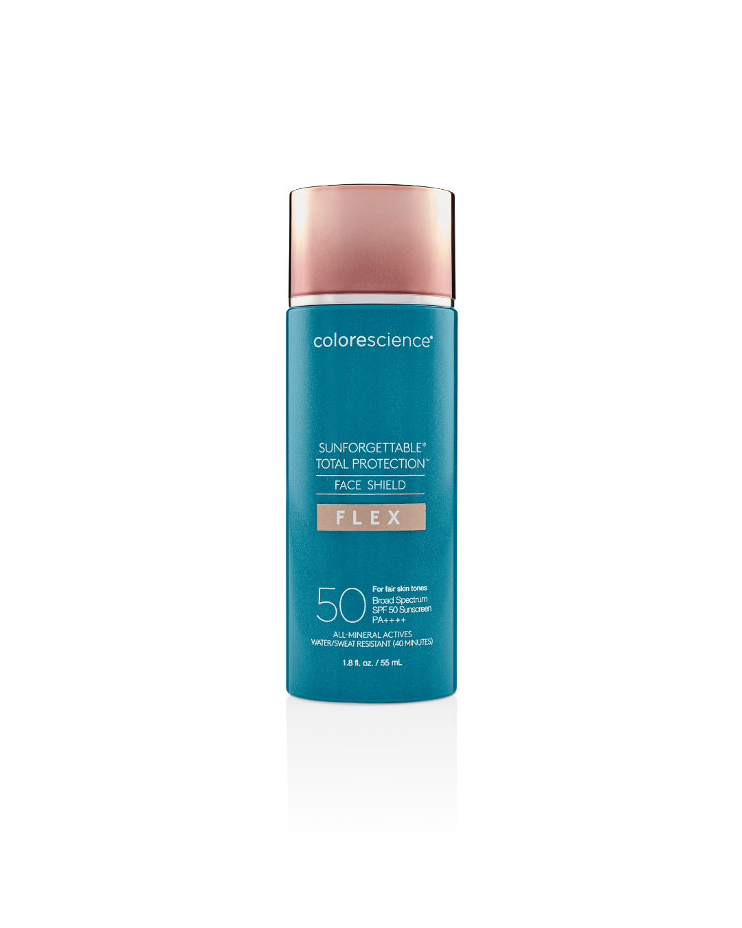 Colorescience Sunforgettable Face Shield Flex SPF 50, a tinted mineral sunscreen with buildable coverage