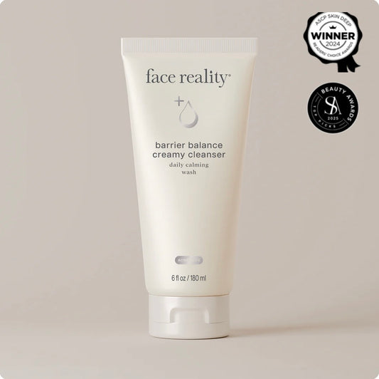 Face Reality Barrier Balance Creamy Cleanser, a gentle hydrating face wash for sensitive skin