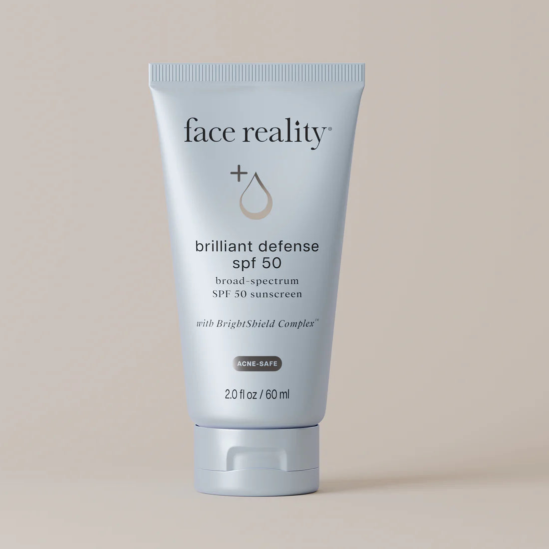 Face Reality Brilliant Defense SPF 50, a brightening acne-safe daily sunscreen for dark spots