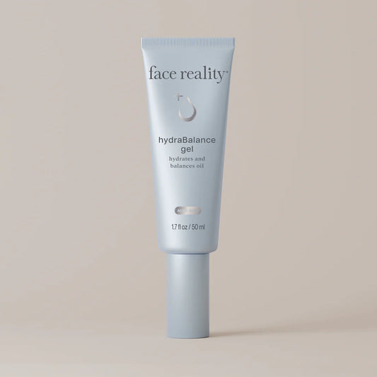 Face Reality Hydrabalance Gel, a lightweight hydrating serum that balances oil for clearer skin