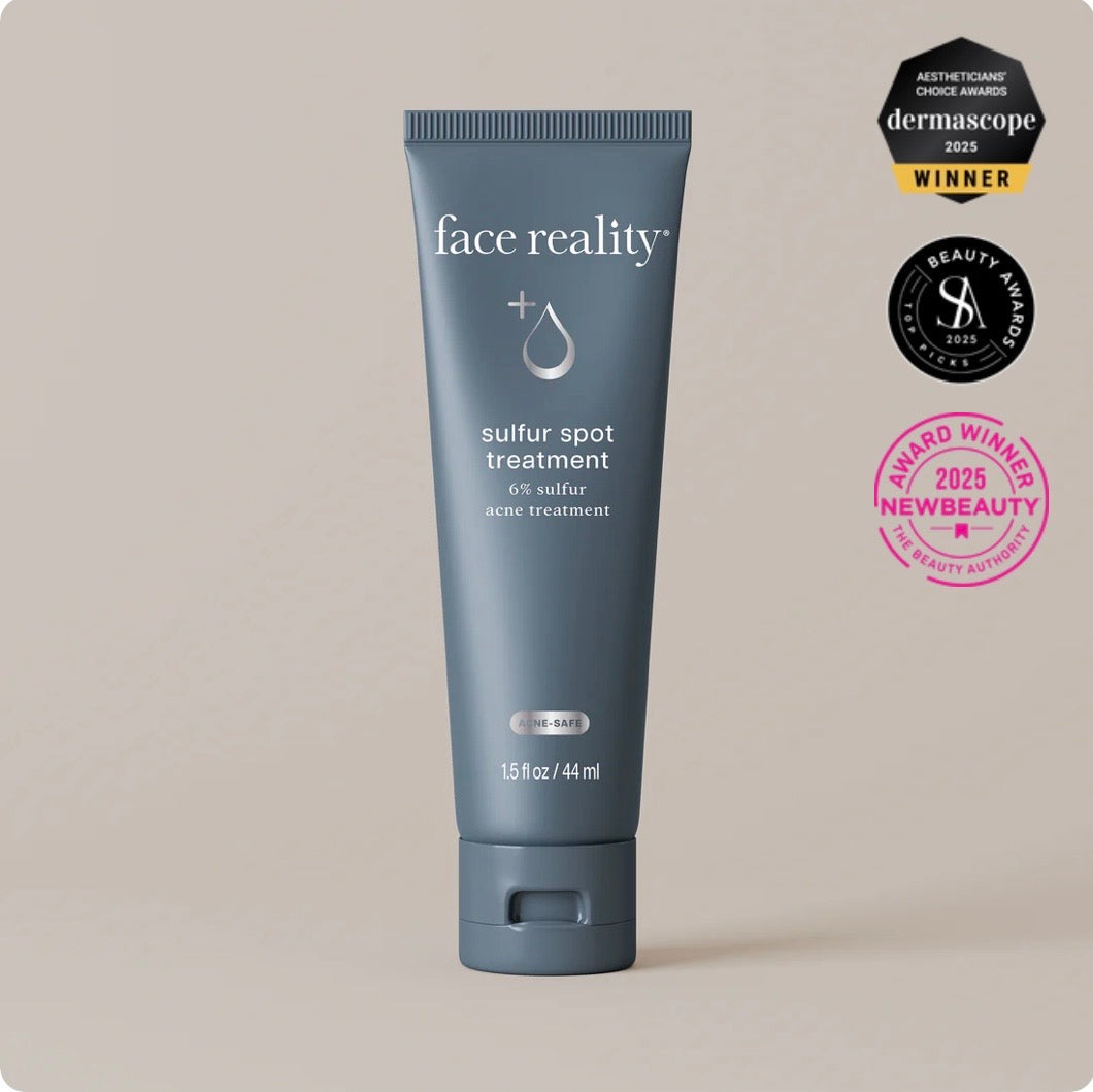 Face Reality Sulfur Spot Treatment with 6% sulfur for targeting active blemishes and breakouts