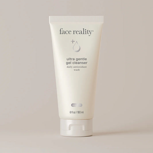 Face Reality Ultra Gentle Cleanser, a sulfate-free antioxidant gel cleanser for sensitive and all skin types