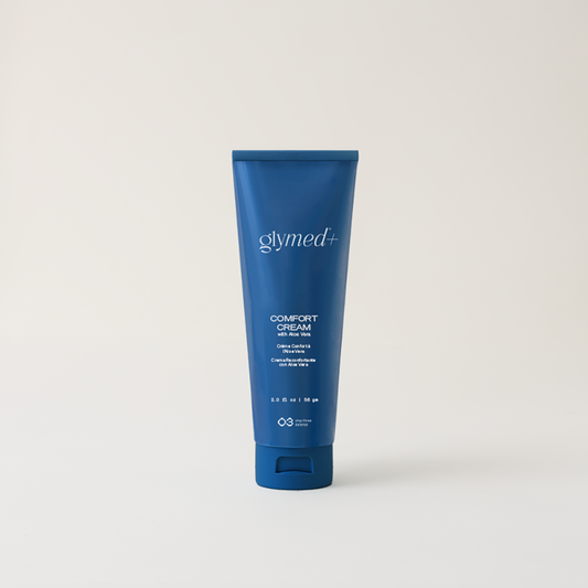 GlyMed Plus Comfort Cream, an aloe vera soothing cream for irritated and post-treatment skin